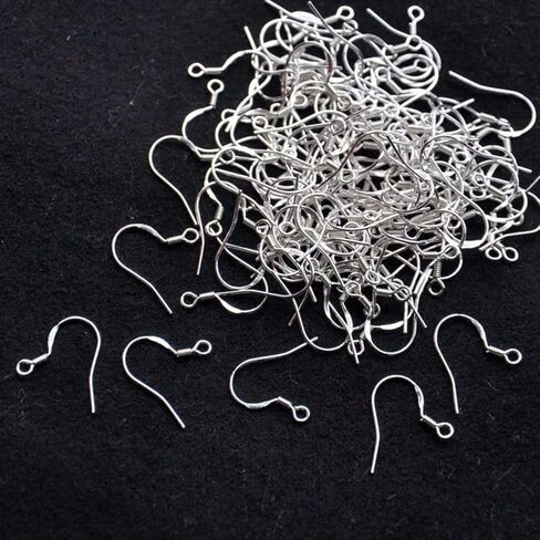 40Pcs/20 Pairs 925 Sterling Silver French Wire Earring Hooks Fish Hook Earrings Sterling Silver Earwires in Saudi Arabia