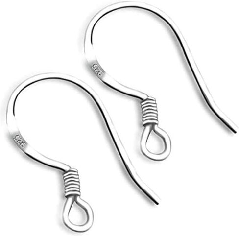 40Pcs/20 Pairs 925 Sterling Silver French Wire Earring Hooks Fish Hook Earrings Sterling Silver Earwires in Saudi Arabia