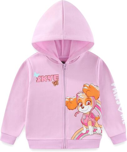 Paw Patrol Nickelodeon Skye Girls Zip Up Hoodie for Toddler and Big Kids in Saudi Arabia