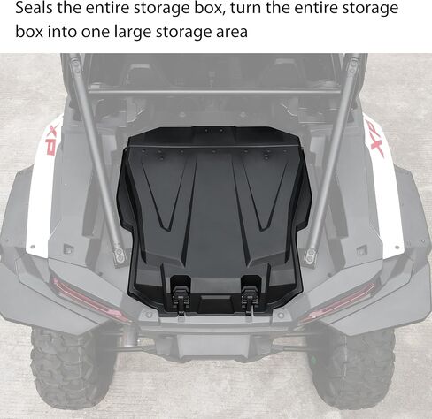 صندوق شحن خلفي SAUTVS UTV لملحقات Polaris RZR XP 1000 2024، بولي مقاوم للماء 55 QT لملحقات Polaris RZR XP 1000/ XP 4 1000 2024، استبدل OEM #2884525 in Saudi Arabia