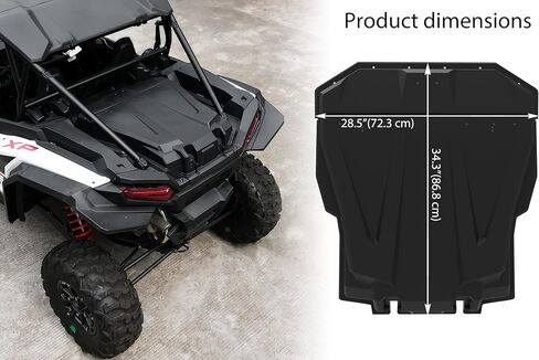 صندوق شحن خلفي SAUTVS UTV لملحقات Polaris RZR XP 1000 2024، بولي مقاوم للماء 55 QT لملحقات Polaris RZR XP 1000/ XP 4 1000 2024، استبدل OEM #2884525 in Saudi Arabia