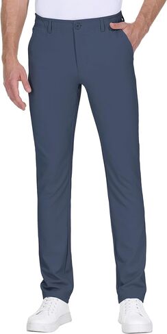 Leftear Mens Golf Pants Dress Work Pants Lightweight Travel Athletic Trousers Stretch Business Casual Slacks with Pockets in Saudi Arabia
