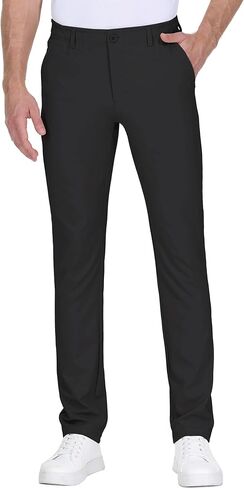 Leftear Mens Golf Pants Dress Work Pants Lightweight Travel Athletic Trousers Stretch Business Casual Slacks with Pockets in Saudi Arabia