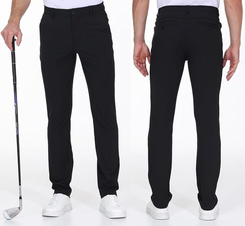 Leftear Mens Golf Pants Dress Work Pants Lightweight Travel Athletic Trousers Stretch Business Casual Slacks with Pockets in Saudi Arabia