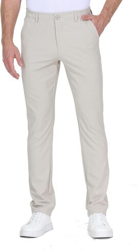Leftear Mens Golf Pants Dress Work Pants Lightweight Travel Athletic Trousers Stretch Business Casual Slacks with Pockets in Saudi Arabia