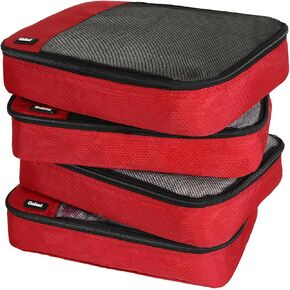 Packing Cubes for Travel Essentials,4 Set Packing Cubes for Suitcases,Lightweight Mesh Luggage Organizer Bag,Black in Kuwait
