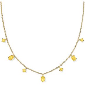 قلادة Kendra Scott للسيدات من Cailin Delicate Strand باللون الذهبي والذهبي والأصفر والكريستال مقاس واحد، in Kuwait
