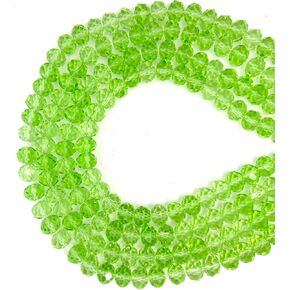 513Pcs Briolette Glass Crystal Beads for Jewelry Making, 6MM Rondelle Faceted Crystal Beads Bulk for Bracelets, Glass Spacer Beads for Crafts Necklace Earring Wine Charms Suncatchers, Clear in Kuwait