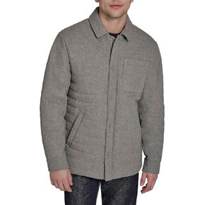 Tommy Hilfiger mens Quilted Wool Blend Shacket in Saudi Arabia