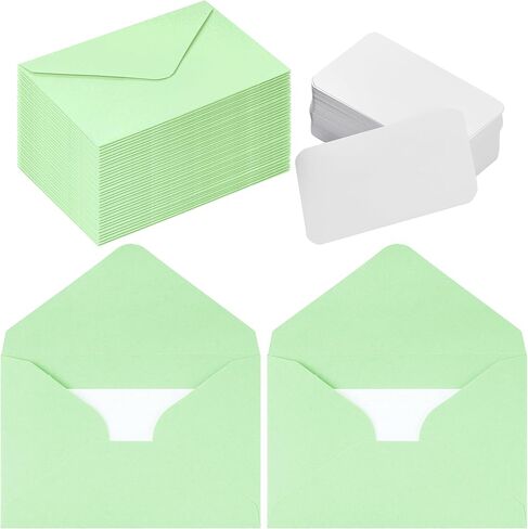 jiebor 100 Sets Small Valentines Day Blank Cards with Small Valentines Day Envelopes Pink Gift Card Wedding Invitation Envelopes for Valentines Day Mother's Day 4 x 2.9 Inch in Kuwait