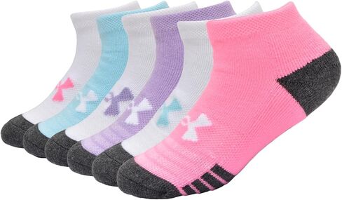 6PK UA PERFORMANCE TECH HALF-CUSHION QUARTER SOCKS in Saudi Arabia