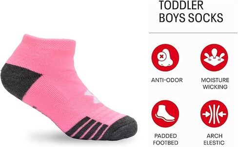 6PK UA PERFORMANCE TECH HALF-CUSHION QUARTER SOCKS in Saudi Arabia