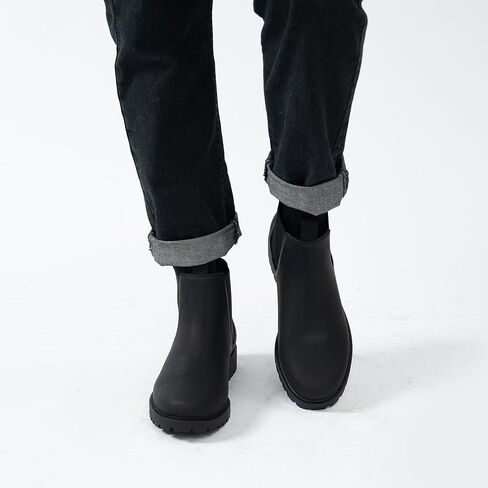 CGRRBW Mens Slip On Chelsea Boots, Work Hiking Ankle Booties For Men Comfortable and Lightweight in Saudi Arabia