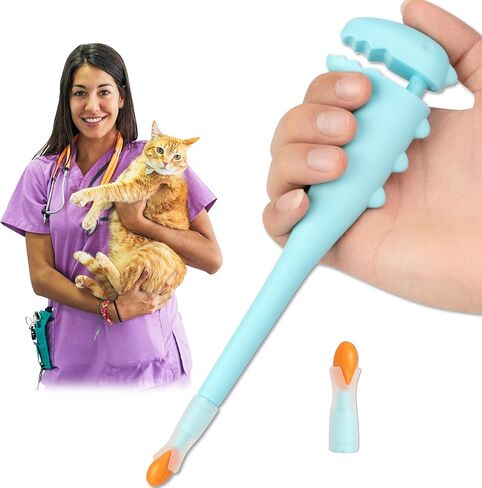 Pet Pill Shooter & Liquid Medicine Syringe for Dogs and Cats, Safe & Easy Pill Popper with Soft Silicone Tips, Pet Piller, Medication Feeder, Pill Pusher Dispenser for Pets Puppy Bird Feeding in Saudi Arabia