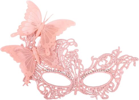 Lace Masquerade Mask for Women - Glitter Butterfly Eyemask Elf Fairy Masks for Couples Halloween Renaissance in Saudi Arabia
