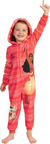 Disney Onesie, Moana Pajamas, Fleece Girls Onesie, Princess Girls Pajamas For Kids in Kuwait