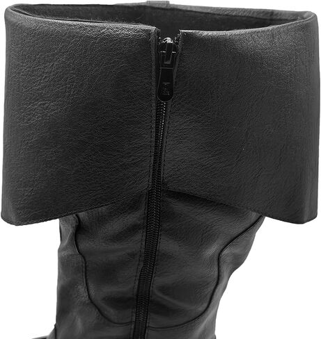 Men's Medieval Boots Renaissance Pirate Costume Faux Leather Boot Halloween Viking Cosplay Shoes in Saudi Arabia