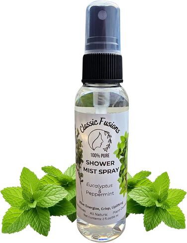 100% Pure Eucalyptus and Orange Oil Shower Spray- 2oz Natural Mist for Refreshing Scent. Citrusy & Energizing- Perfect for Shower, Steam Room, Linen & Room Freshener in Saudi Arabia