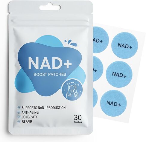 NA D+ Patches | Anti-Aging and Wellness Support | 5X Stronger Formula | NMNH, Resveratrol, Hyaluronic Acid, Coq10 l Premium 8-Hour Time-Release Patch for Enhanced Absorption in Saudi Arabia