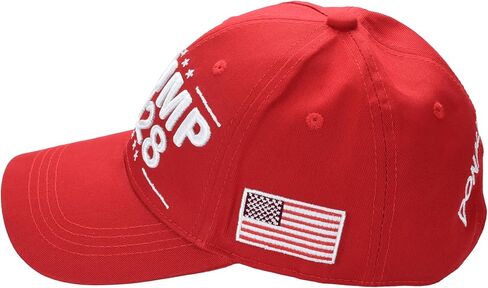 Trump 2028 Cap with Presidential Seal – Embroidered Red MAGA Hat, Adjustable Dad Cap in Saudi Arabia