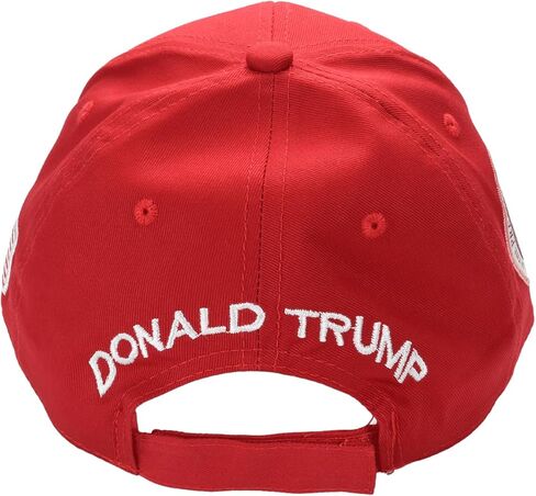 Trump 2028 Cap with Presidential Seal – Embroidered Red MAGA Hat, Adjustable Dad Cap in Saudi Arabia