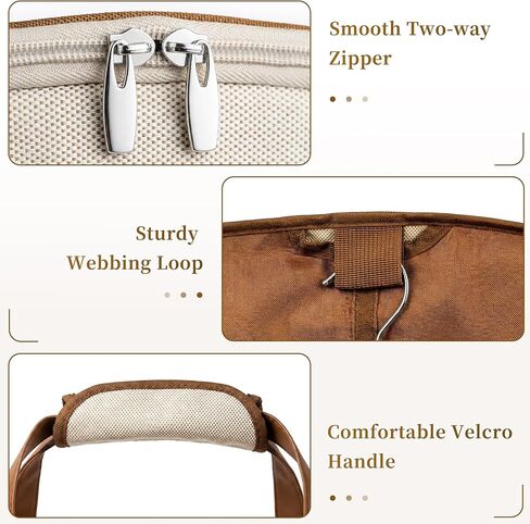 MISSLO Carry on Garment Bags for Travel for Women 56" Foldable Dress Bag with Large Pockets Bag Suit Luggage Garment Bag with Shoulder Strap for Business, Wedding, Hanging Clothes, Beige in Saudi Arabia