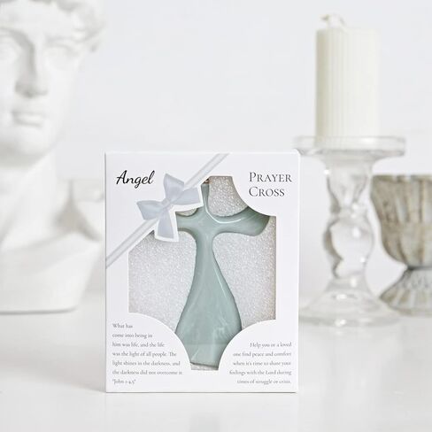 Prayer Cross, Handheld Design, Comfortable to Fit Your Hand, Faithful Christian Gift for Home Altar or Desk, Meditation & Display, Marble Resin (1 Cross) in Saudi Arabia