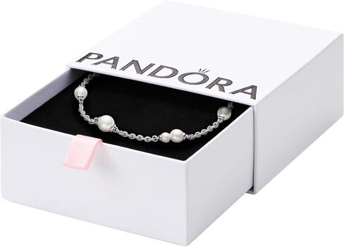 سوار سلسلة ثعبان من PANDORA Moments Rose in Bloom Clasp - سوار من الفضة الاسترليني - مجوهرات للنساء - يتضمن صندوق هدايا in Saudi Arabia