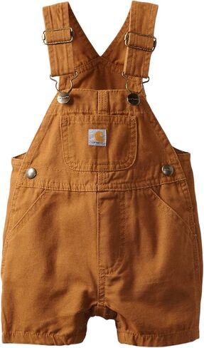 Carhartt Infant Boys 8915 Baby Short-Sleeve Bodysuit and Canvas Shortall Set, Camo Oak DNA print - 3 Month in Saudi Arabia