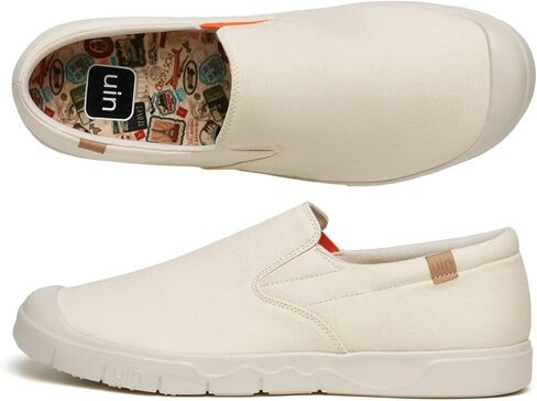 UIN Men's Fashion Sneakers Lightweight Walking Casual Slip Ons Comfortable Canvas Art Painted Travel Shoes Cadiz in Saudi Arabia