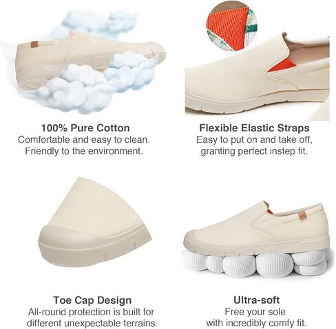UIN Men's Fashion Sneakers Lightweight Walking Casual Slip Ons Comfortable Canvas Art Painted Travel Shoes Cadiz in Saudi Arabia