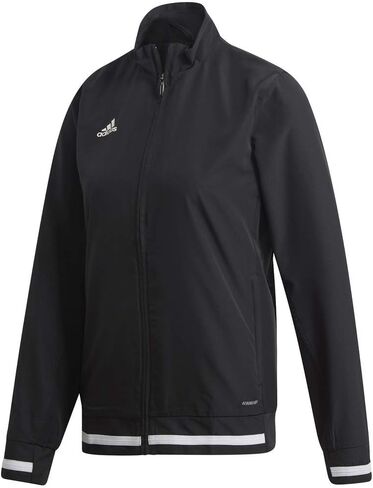 adidas Women's Team 19 Full Zip Woven Jacket | Power Red/White | Small in Saudi Arabia
