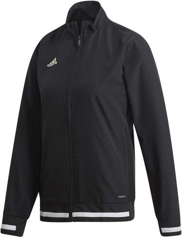 adidas Women's Team 19 Full Zip Woven Jacket | Power Red/White | Small in Saudi Arabia