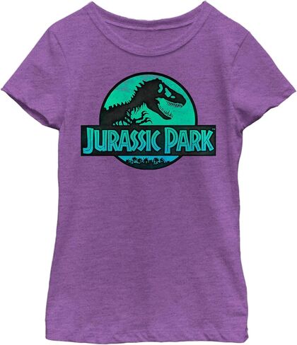Jurassic Park Girl's Safari Logo T-Shirt, Pink, Small in Kuwait