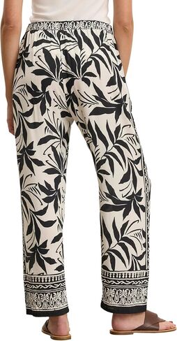 VELVET BY GRAHAM & SPENCER Women's Claudia Fiji Print Pants, Black in Saudi Arabia