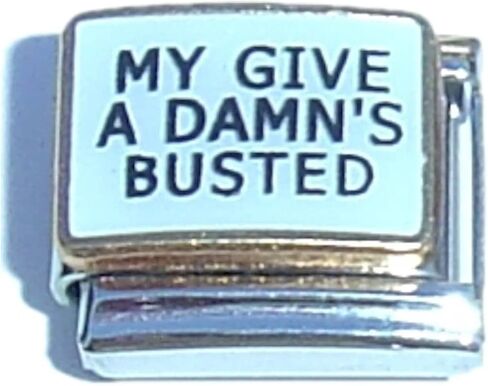 NewCharms My Give A Damns Busted Italian Charm in Saudi Arabia