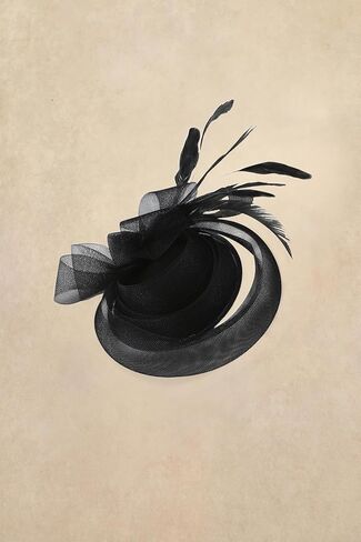 Fascinators Hats for Women - Tea Party Kentucky Fascinator Derby Pillbox Hat Tulle Knot Headband with Hair Clip in Saudi Arabia