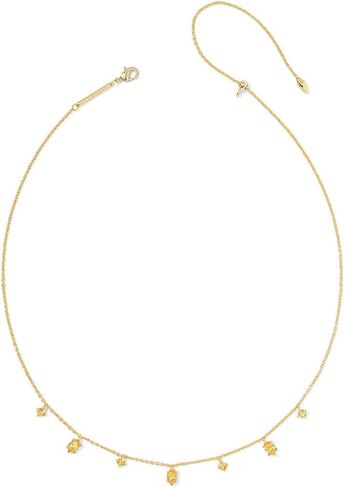 قلادة Kendra Scott للسيدات من Cailin Delicate Strand باللون الذهبي والذهبي والأصفر والكريستال مقاس واحد، in Kuwait