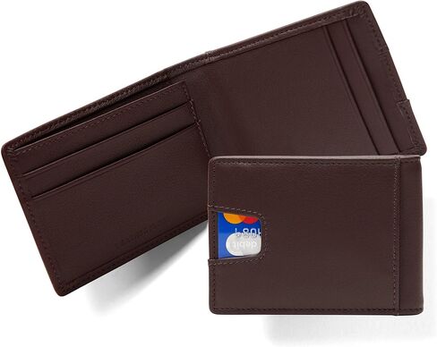 Leatherology Premium Black Oil Slim Utility Card Wallet – Ultra-Slim Leather Design with Thumb Tabs, 5 Card Slots & Hidden Pocket – Minimalist Front Pocket Wallet for Men in Saudi Arabia