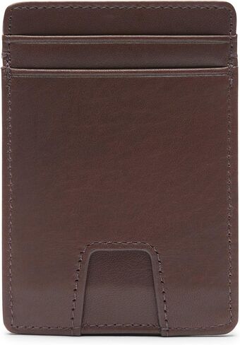 Leatherology Premium Black Oil Slim Utility Card Wallet – Ultra-Slim Leather Design with Thumb Tabs, 5 Card Slots & Hidden Pocket – Minimalist Front Pocket Wallet for Men in Saudi Arabia