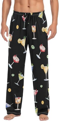 Men's Pajama Bottoms Lounge Pants Soft Comfy Long Pj Pant Sleepwear with Pockets in Kuwait