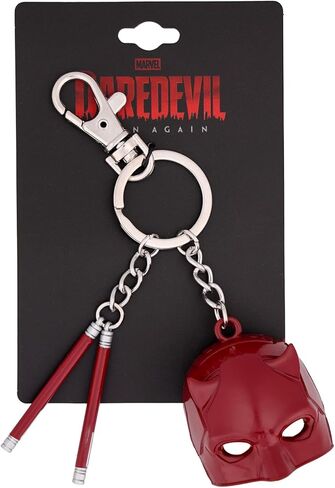 Marvel Television Daredevil: Born Again Mask and Billy Club 3D Keychain, Keyring Holder in Saudi Arabia