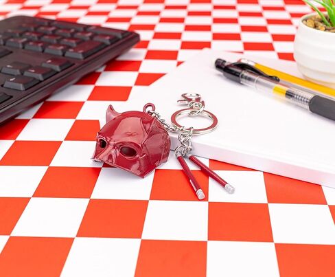 Marvel Television Daredevil: Born Again Mask and Billy Club 3D Keychain, Keyring Holder in Saudi Arabia