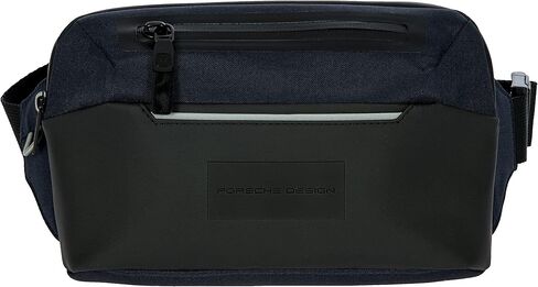 Porsche Design Urban Eco Belt Bag, Premium Crossbody Fanny Pack Made from Recycled Polyester with Zippered Compartments, Adjustable Belt and Car-Inspired Clasp for Everyday Use - Blue in Saudi Arabia
