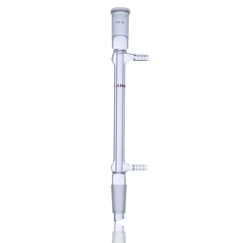 Laboy Glass West Condenser Liebig Reflux Column with 19/22 Joints 190mm in Jacket Length Organic Chemistry Lab Glassware with 10mm Glass Hose Connections in Kuwait