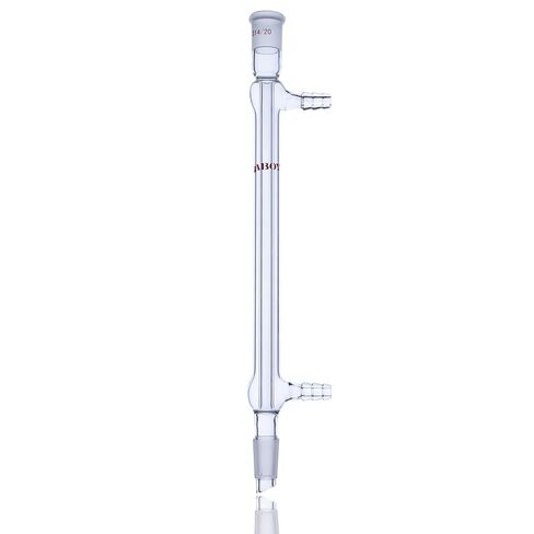 Laboy Glass West Condenser Liebig Reflux Column with 19/22 Joints 190mm in Jacket Length Organic Chemistry Lab Glassware with 10mm Glass Hose Connections in Kuwait
