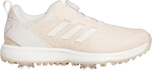 حذاء جولف نسائي من adidas S2G BOA، باللون الليموني تقريبًا/فضي معدني/أحذية بيضاء، 7 in Saudi Arabia