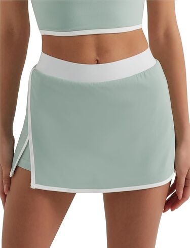 High Waisted Tennis Skirts for Women Side Slit Golf Skorts with 3 Pockets A Line Athletic Skirt in Shorts for Workout Sports in Kuwait