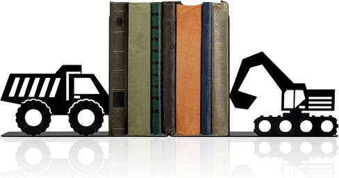 مساند كتب مزخرفة لشاحنة البناء لغرفة الأولاد - تصميم متين ولطيف، مثالي ونهايات كتب الحضانة والأطفال in Kuwait
