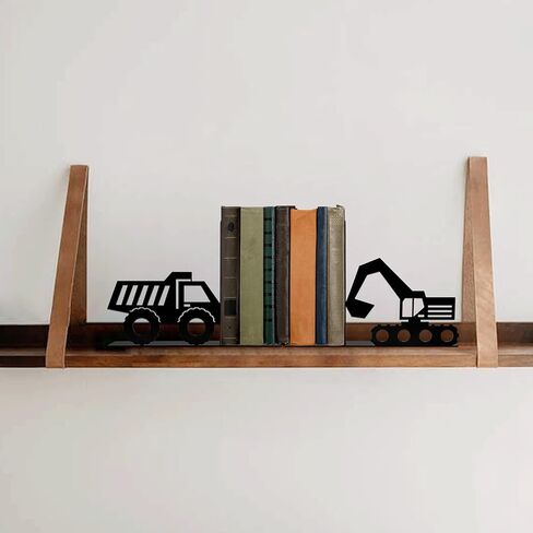 مساند كتب مزخرفة لشاحنة البناء لغرفة الأولاد - تصميم متين ولطيف، مثالي ونهايات كتب الحضانة والأطفال in Kuwait
